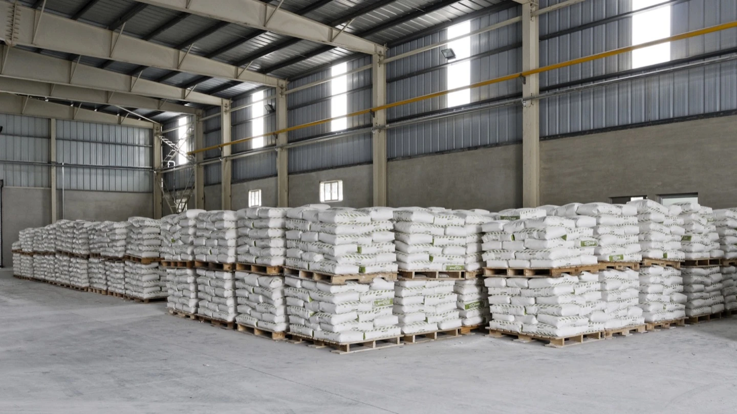 Packaged products ready for dispatch